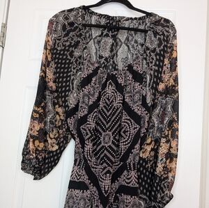 Free People long sleeve mini dress Size S